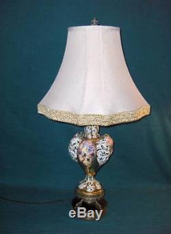 Vintage Beautiful Capodimonte Porcelain (Lamp Shade-optional) Italy NICE