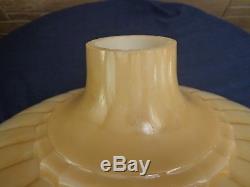 Vintage Beautiful Scalloped Edge Art Deco Torchiere Glass Floor Lamp Shade