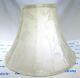 Vintage Bell Shaped Lamp Shade Ivory Fabric Approx 13 Tall & 18 Diameter Mt