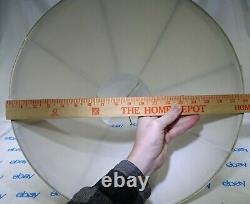 Vintage Bell Shaped Lamp Shade Ivory Fabric Approx 13 Tall & 18 Diameter MT