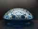 Vintage Blue Crystal Glass Lamp Shade Diamants Pierreries Baccarat