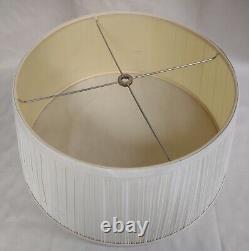 Vintage Brass 3 Candlestick Bouillotte Table Lamp with Pleated Shade