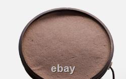 Vintage Brass Hurricane Lamp with Handpainted Floral Milk Glass Shade