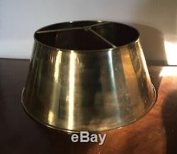 Vintage Brass Lampshade Shade for Tole or Bouillotte Lamp Empire Style