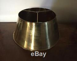 Vintage Brass Lampshade Shade for Tole or Bouillotte Lamp Empire Style