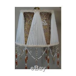 Vintage Bridge Arm Lamp with Victorian Style Lamp Shade