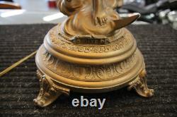 Vintage Bronze Coated Diane Goddess Sculpture with Custom Lamp Shade