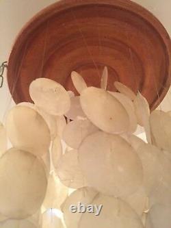 Vintage Capiz Shell Chandelier