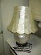 Vintage Capiz Shell Lamp & Shade, Handmade 19.5 X 14.5, Mother Of Pearl Color