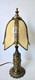 Vintage Caramel Slag Glass Tulip Shade Boudoir Lamp 16