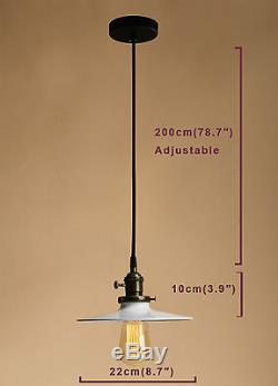 Vintage Chandelier Light 3 Cord Canopy Bronze Ceiling Pendant Light Lamp Shade