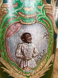Vintage Chapman/ Frederick Cooper Monkey Chinoiserie Tea Canister Can Lamp Shade
