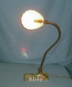 Vintage Christopher Wray Desk / Table Lamp With Clam Shell Shade