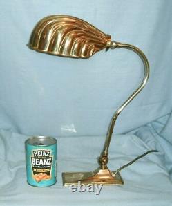 Vintage Christopher Wray Desk / Table Lamp With Clam Shell Shade