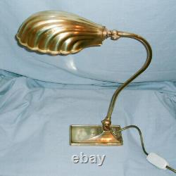 Vintage Christopher Wray Desk / Table Lamp With Clam Shell Shade