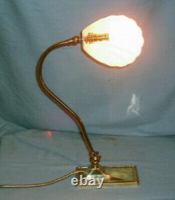 Vintage Christopher Wray Desk / Table Lamp With Clam Shell Shade