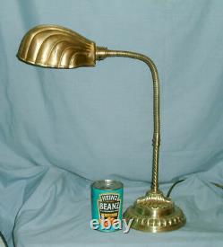 Vintage Christopher Wray Desk / Table Lamp With Clam Shell Shade