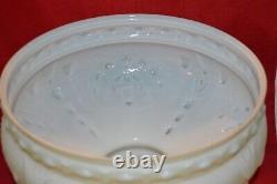 Vintage Coleman Embossed Glass Lamp Shade 10 3/16 Fitter