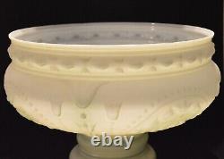 Vintage Coleman Embossed Glass Lamp Shade 10 3/16 Fitter