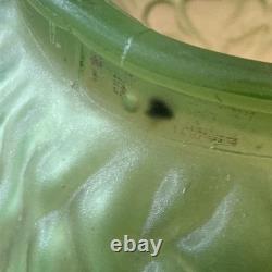 Vintage Collectible Uranium Vaseline Green Glass Light Shade INV-JDJ30