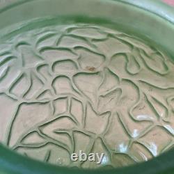 Vintage Collectible Uranium Vaseline Green Glass Light Shade INV-JDJ30