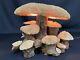 Vintage Coral Mushroom Lamp Mcm Coral Shades Wood Psychedelic Retro Trippy Art