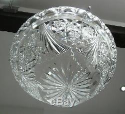 Vintage Cut Lead Crystal Ceiling Light Shade Flycatcher