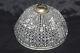 Vintage Czech Crystal Beaded Basket Lamp Shade Or Ceiling Fixture