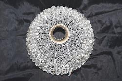 Vintage Czech Crystal Beaded Basket Lamp Shade or Ceiling Fixture