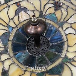 Vintage Dale Tiffany 14 Signed Stained Glass Lamp Shade No Cracks Or Breaks