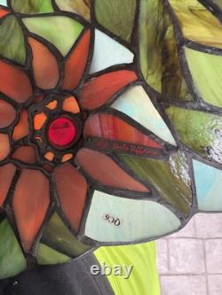Vintage Dale Tiffany Stained Glass Lamp Shade 14 Diameter