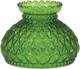 Vintage Dark Green Diamond Quilted Table Lamp Shade, 7 Fitter, Antique Style