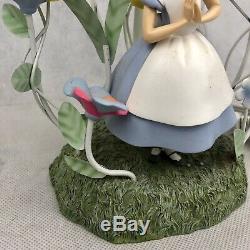 Vintage Disney Alice In Wonderland Lamp Children's Nursery Flower Light No Shade