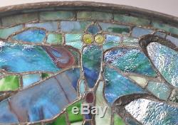 Vintage Dragonfly Tiffany Quality Stained Glass Lamp Shade