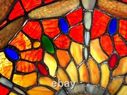 Vintage Dragonfly Tiffany Style Stained Glass Lamp Shade 10 (Shade Only)