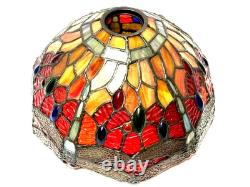 Vintage Dragonfly Tiffany Style Stained Glass Lamp Shade 10 (Shade Only)