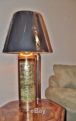 Vintage Elk Copper Antique Fire, Fire Extinguisher Lamp Shade