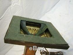 Vintage Emeralite Bankers Student Desk Lamp Light Emerald Green Glass Shade 8734