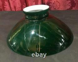 Vintage Emeralite Style Green Cased Glass Lamp Shade