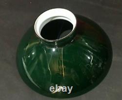 Vintage Emeralite Style Green Cased Glass Lamp Shade