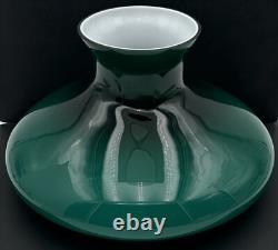 Vintage Emeralite Style Green Cased Glass Replacement Lamp Shade Tam O Shanter