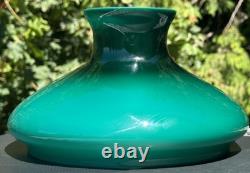 Vintage Emeralite Style Green Cased Glass Replacement Lamp Shade Tam O Shanter