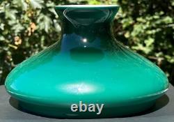 Vintage Emeralite Style Green Cased Glass Replacement Lamp Shade Tam O Shanter