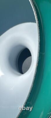 Vintage Emeralite Style Green Cased Glass Replacement Lamp Shade Tam O Shanter