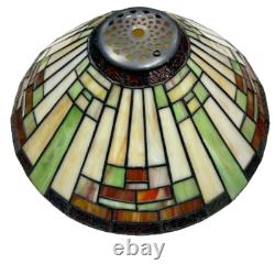 Vintage Emerson Tiffany Mission Style Glass Shade Only from a LK32 Light Kit