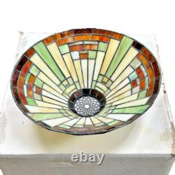 Vintage Emerson Tiffany Mission Style Glass Shade Only from a LK32 Light Kit