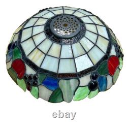 Vintage Emerson Tiffany Style Glass Shade Only from a LK34 Ceiling Fan Light Kit
