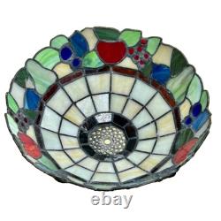 Vintage Emerson Tiffany Style Glass Shade Only from a LK34 Ceiling Fan Light Kit