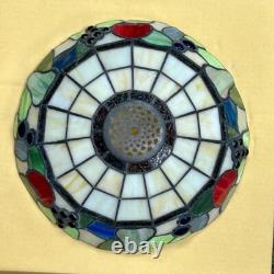 Vintage Emerson Tiffany Style Glass Shade Only from a LK34 Ceiling Fan Light Kit