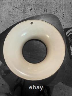 Vintage Empire Style Bronze Over Copper Shade Bouillotte & Ice Glass Flat Shade